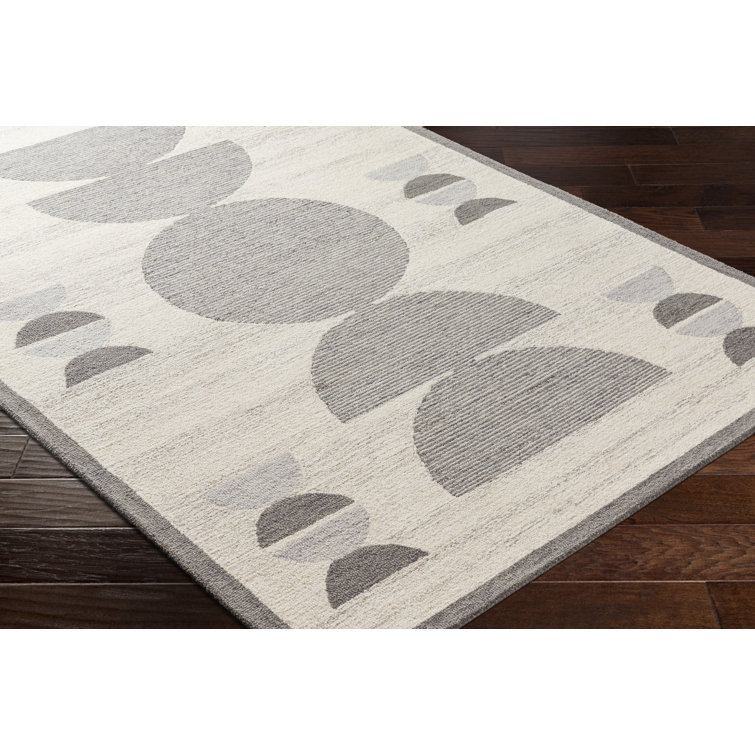 Uptown Handmade Wool Gray/Cream Rug AllModern